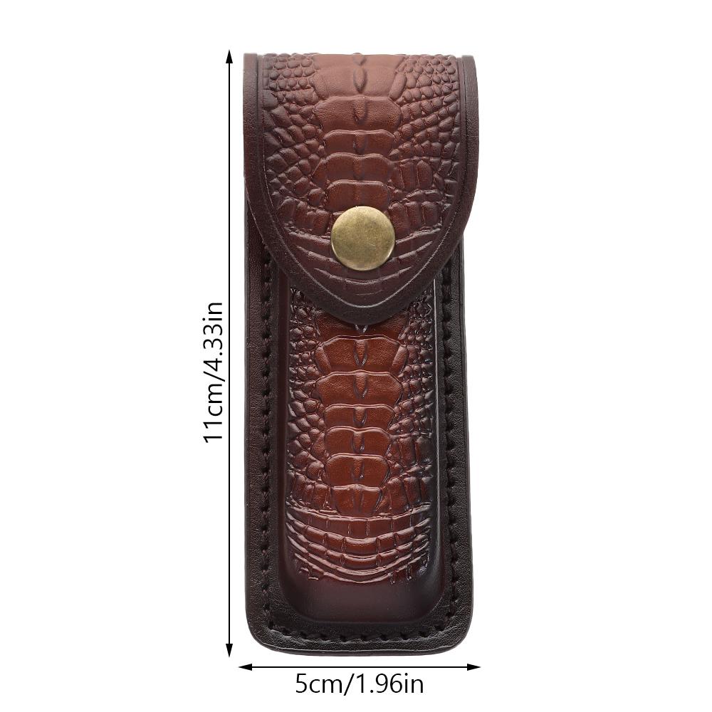 Edc Everyday Carry Knives - ซองหนังวัวสำหรับมีดพับ - ซองใส่มีดตรง ป้องกันและจัดเก็บสำหรับอุปกรณ์กลางแจ้ง
