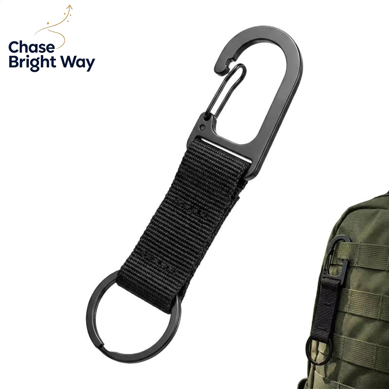 Edc Carry Clip - ตะขอเกี่ยวแบบสปริงขนาดเล็ก พกพาสะดวก พร้อมคลิปหนีบเร็วและห่วงคล้องกุญแจ สำหรับพกพาประจำวัน เดินป่า แคมป์ปิ้ง