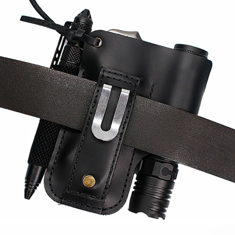 ซองใส่ไฟฉายหนัง EDC อเนกประสงค - Edc Carry Fanny Pack บทวิจารณ์และราคา
