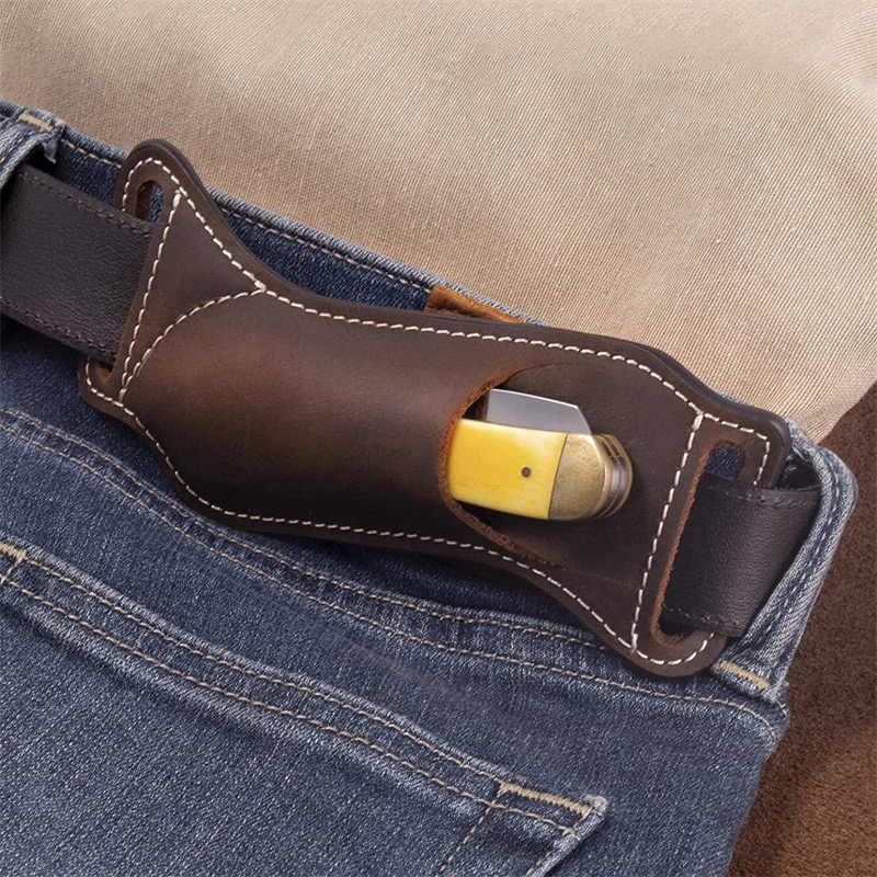 ซองมีด EDC หนังแท้ สำหรับพกพาแ - Edc Carry Knife บทวิจารณ์และราคา